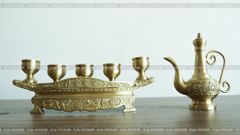 Phụ Kiện Đồng Vàng - Màu Vàng Mộc - Ngai Chén 35