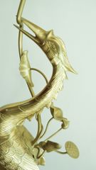 Bộ Tam Sự Hạc Bằng Đồng Cát Tút Song Long Chầu Nguyệt Cao 50 Cm