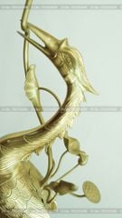 Đỉnh Đồng Ngũ Sự Bằng Đồng Cát Tút Song Long Chầu Nguyệt Cao 50 Cm