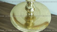 Bộ Tam Sự Nến Bằng Đồng Cát Tút Song Long Chầu Nguyệt Cao 60 Cm