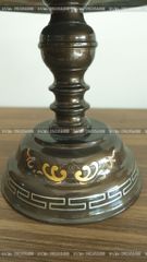 Bộ Tam Sự Nến Bằng Đồng Đỏ Khảm Tam Khí Song Long Chầu Nguyệt Cao 60 Cm