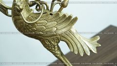 Đỉnh Đồng Ngũ Sự Bằng Đồng Vàng Song Long Chầu Nguyệt Cao 65 Cm