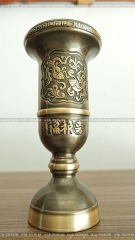 Phụ Kiện Đồng Vàng - Màu Giả Cổ - Ống Hương 25