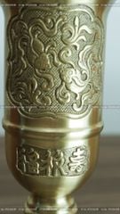 Phụ Kiện Đồng Vàng - Màu Vàng Mộc - Ống Hương 29