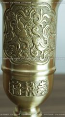 Phụ Kiện Đồng Vàng - Màu Vàng Mộc - Ống Hương 33