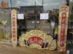 Cuốn Thư Câu Đối Đồng Vàng Kích Thước Cuốn Thư 176*90 - Câu Đối 176*22