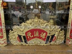 Cuốn Thư Câu Đối Đồng Vàng Kích Thước Cuốn Thư 176*90 - Câu Đối 176*22