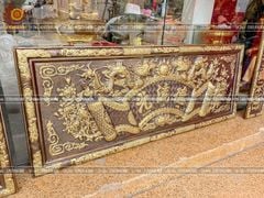 Đại Tự Hoành Phi Câu Đối Đồng Đỏ Kích Thước Cuốn Thư 155*61 - Câu Đối 155*23