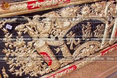 Đại Tự Hoành Phi Câu Đối Đồng vàng Kích Thước Đại Tự 176*68 - Câu Đối 176*28