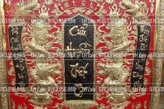 Cửu Huyền Thất Tổ Đồng Khung Đồng Kích Thước 100*100cm