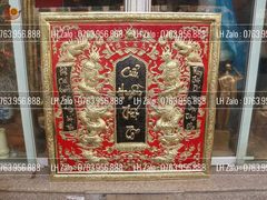 Cửu Huyền Thất Tổ Đồng Khung Đồng Kích Thước 100*100cm