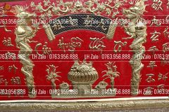 Cửu Huyền Thất Tổ Đồng Khung Đồng Kích Thước 100*60cm