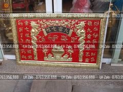 Cửu Huyền Thất Tổ Đồng Khung Đồng Kích Thước 100*60cm