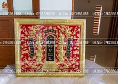 Cửu Huyền Thất Tổ Đồng Khung Đồng Kích Thước 107*89cm