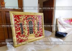 Cửu Huyền Thất Tổ Đồng Khung Đồng Kích Thước 107*89cm
