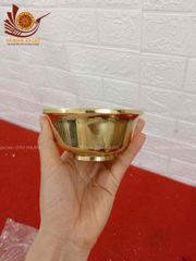 Phụ Kiện Đồng Vàng - Bộ Bát Đũa Thờ Bằng Đồng