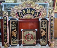 Cuốn Thư Câu Đối Đồng Đỏ Kích Thước Cuốn Thư 155*80 - Câu Đối 155*21
