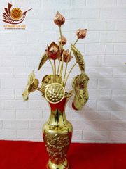 Phụ Kiện Đồng Vàng - Bó Sen 13 Cành