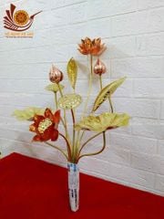 Phụ Kiện Đồng Vàng - Bó Sen 10 Cành