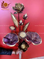 Phụ Kiện Đồng Vàng - Bó Sen 10 Cành