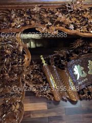 Cửa Võng Gỗ Đục Mai Điểu - Gỗ Hương Đá Mẫu 2
