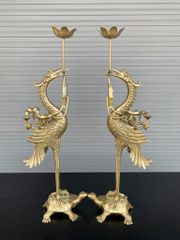 Đỉnh Đồng Ngũ Sự Bằng Đồng Vàng Hoa Sòi Cao 60 Cm