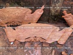 Cuốn Thư Câu Đối Đức Lưu Quang Dát Vàng Kích Thước Cuốn Thư 175*50*4 - Câu Đối 175*28*4 Gỗ Hương Đá