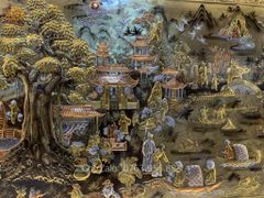 Tranh Cội Nguồn Quê Hương Kích Thước 255 x 155- Đồng Vàng, Dát Vàng - Khung Gỗ Sồi Nga