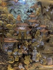 Tranh Cội Nguồn Quê Hương Kích Thước 255 x 155- Đồng Vàng, Dát Vàng - Khung Gỗ Sồi Nga