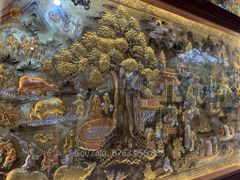 Tranh Cội Nguồn Quê Hương Kích Thước 255 x 155- Đồng Vàng, Dát Vàng - Khung Gỗ Sồi Nga