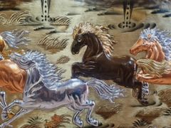 Tranh Mã Đáo Thành Công Kích Thước 170 x90  Đồng Vàng Xước Dát Vàng - Khung Đồng
