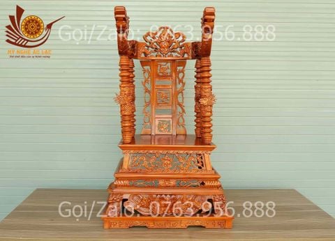 Phụ Kiện Đồ Gỗ - Ngai Thờ N52S39C82 - Gỗ mít/dổi