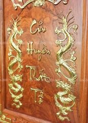 Tranh Thờ Cửu Huyền Thất Tổ Gỗ Hương Đá Kích Thước 68*98 chữ việt