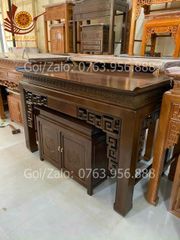 Bàn Thờ Đứng - Án Gian Đục Truyện Kích Thước  N175*81*117 Gỗ Sồi Nga
