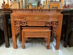 Bàn Thờ Đứng - Án Gian Đục Truyện Kích Thước N175*S89*C117 Gỗ Gõ Đỏ