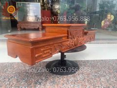 Phụ Kiện Đồ Gỗ - Tam Cấp Bát Hương Gỗ Hương Đá/Gõ Đỏ