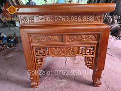 Bàn Thờ Đứng - Án Gian Đục Truyện Kích Thước N197*S89*C117 Gỗ Dổi