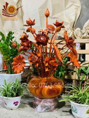 Phụ Kiện Đồ Gỗ - Bình Sen Hương Đỏ