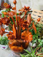 Phụ Kiện Đồ Gỗ - Bình Sen Hương Đỏ