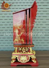 Phụ Kiện Đồ Gỗ - Khám Thờ N52S39C82 - Gỗ mít/dổi sơn sơn thếp vàng