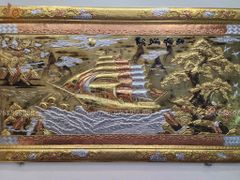 Tranh Thuận Buồm Xuôi Gió Kích Thước 230 x120  Đồng Vàng Dát Vàng - Khung Đồng