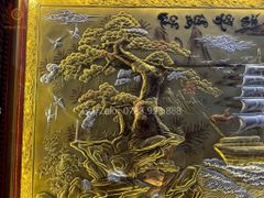 Tranh Thuận Buồm Xuôi Gió Kích Thước 230*120 Cm Đồng Vàng Xước Dát Vàng - Khung Hoa Tây.