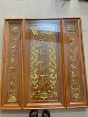 Tranh Thờ Cửu Huyền Thất Tổ Gỗ Gõ Đỏ  Kích Thước 115 x 127 Cm Gỗ Gõ Đỏ, Có Kính
