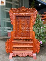 Phụ Kiện Đồ Gỗ- Bài Vị Cửu Huyền Thất Tổ -Gỗ hương giát vàng cao cấp
