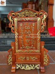 Phụ Kiện Đồ Gỗ- Bài Vị Cửu Huyền Thất Tổ -Gỗ hương giát vàng cao cấp