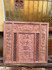 Tranh cửu huyền thất tổ gỗ  Hương đá Cao 117cm, ngang 108cm