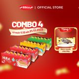  [MUA 4 TẶNG 1] Combo 4 Bánh Hura Layercake Dâu Bibica 300g đủ vị 