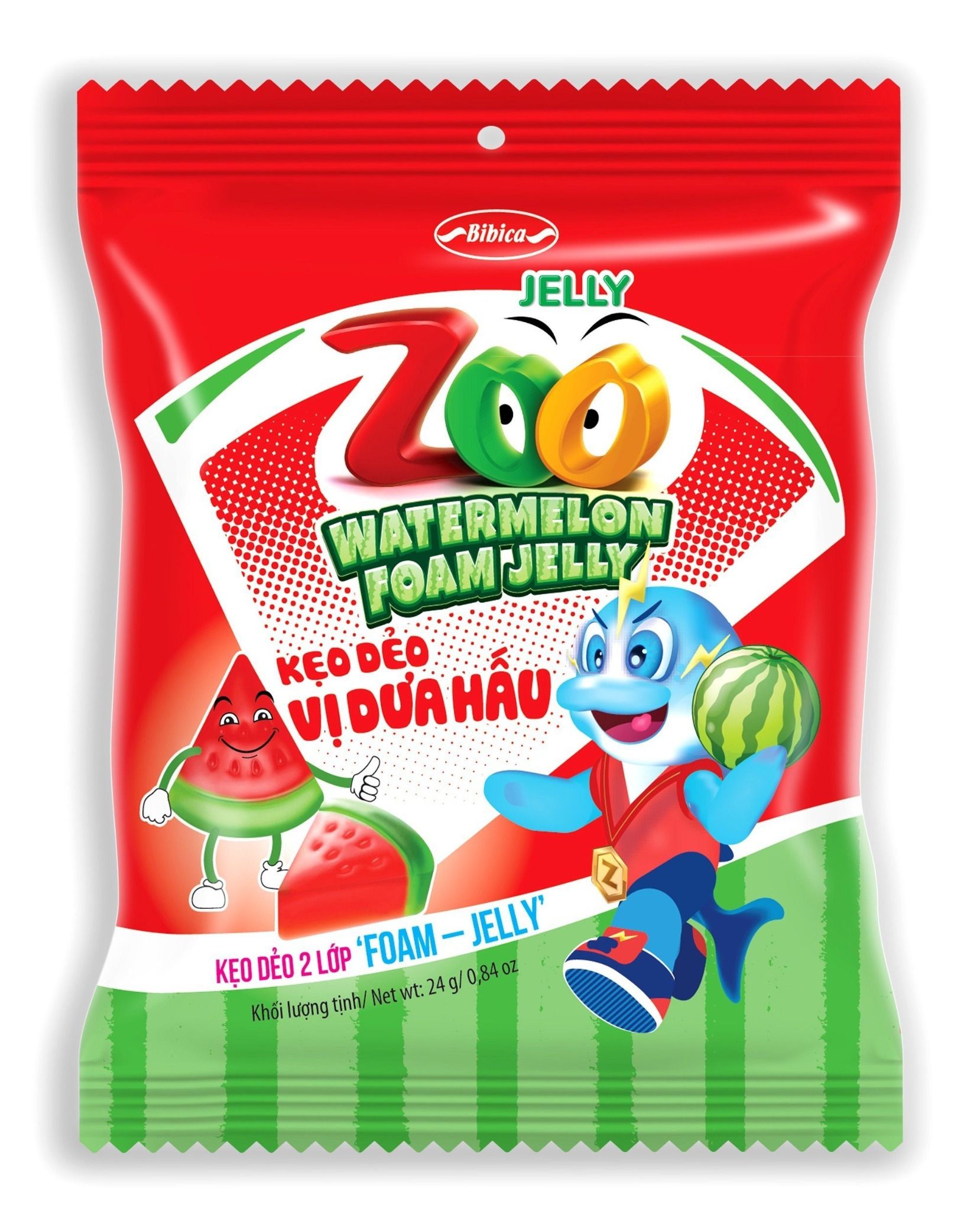  KẸO DẺO HƯƠNG VỊ DƯA HẤU ZOO 24G 