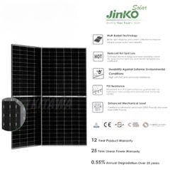 Tấm Pin NLMT Jinko Solar 450WP 1 Mặt Kính Chính Hãng JKM450M-60HL4