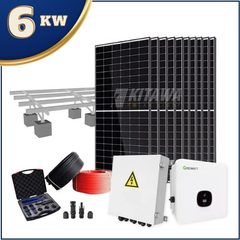 Combo hệ thống điện mặt trời bám tải dành cho gia đình công suất 6KW